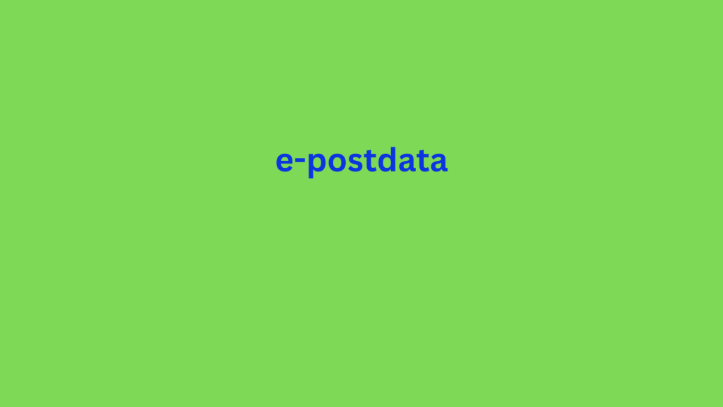 e-postdata