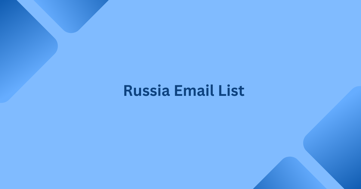 russia email list