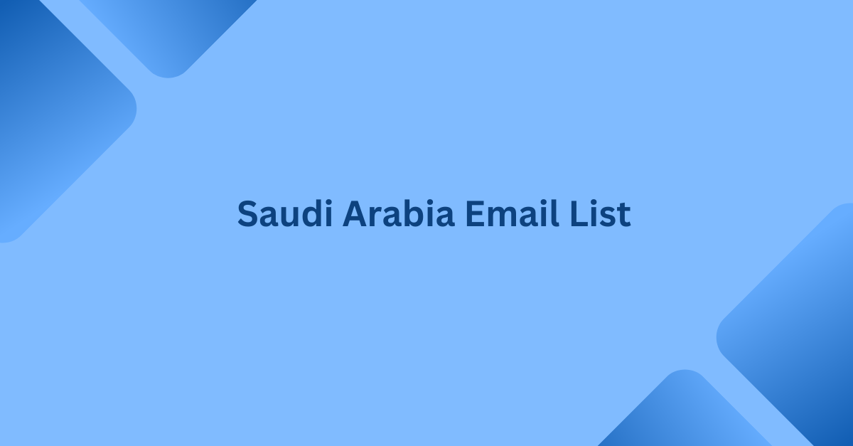 saudi arabia email list