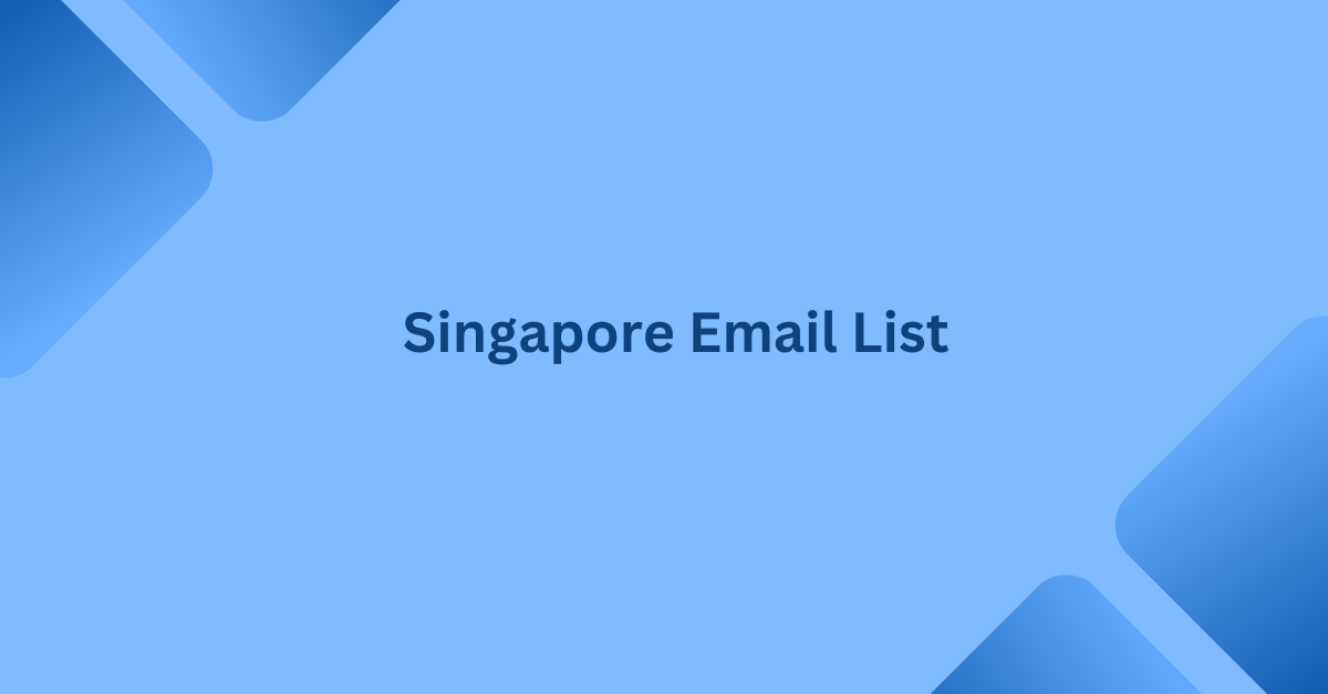 singapore email list