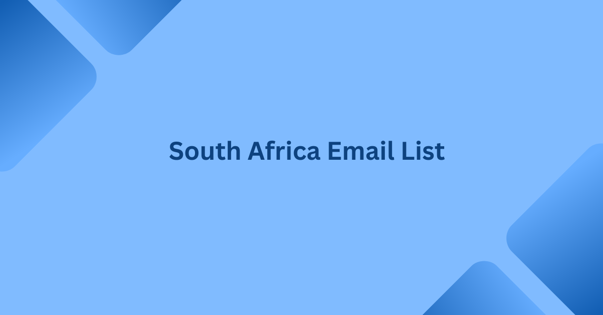 south africa email list